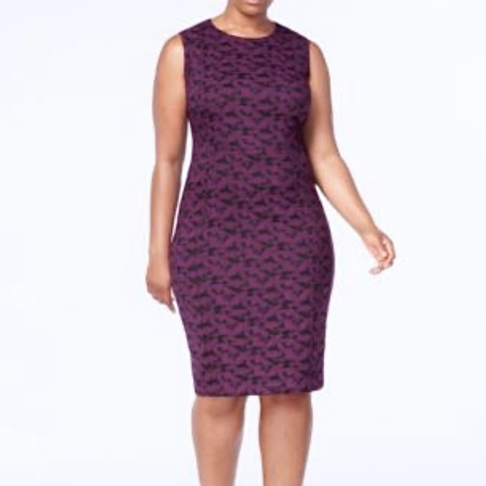 Calvin Klein Purple Midi Dress - Picture 6 of 6